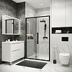 Душевая дверь Grossman Cosmo 100x195 прозрачное, черный матовый 100.K33.02.100.21.00