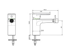 Смеситель для биде Aquatek Ника AQ1818CR хром