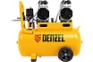 Безмаслянный малошумный компрессор Denzel DLS 1500/50, 1500 Вт, 2x750, 50 л, 260 л/мин 58027