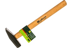 Слесарный молоток 400 г, квадратный боек, деревянная рукоятка Сибртех 10216