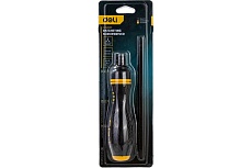 Двухсторонняя отвертка Deli DL626011 с трещоткой, PH2+SL6x180 мм 98383