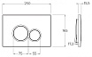 Подвесной унитаз Cezares Eco CZR-526-TH-R/CZR-2040-SC/BB097/R.CR комплект 4в1