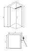 Душевой уголок RGW Leipzig LE-33 90x90, прозрачное
