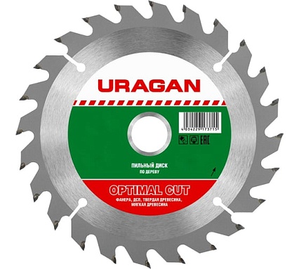 Диск пильный по дереву Optima (230х32/30 мм; 36Т) Uragan 36801-230-32-36_z01