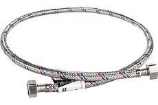 Гибкая подводка для воды Gigant с оплеткой из нержавеющей стали, 1/2"х100 см, г/г P-100-GG