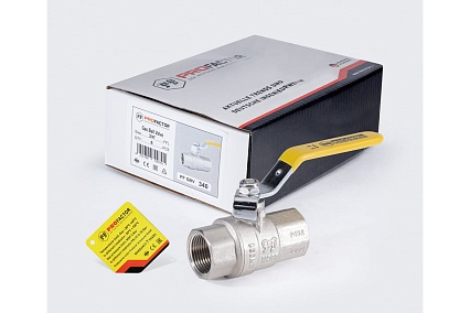 Шаровой кран для газа PROFACTOR PF GAS ручка рычаг, в/в 3/4 дюйма PF GBV 340