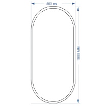 Зеркало Azario Виола лофт 50x100 см