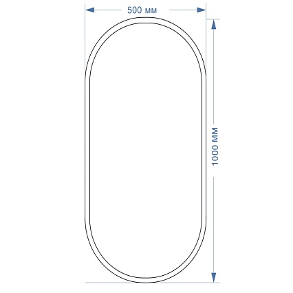 Зеркало Azario Виола лофт 50x100 см