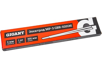 Электрод МР-3 (2 мм; 1 кг) Gigant GBR-0201M