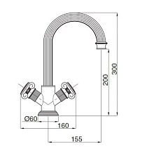 Смеситель для раковины Bugnatese Olimp OLIMP-LS2-01-O хром