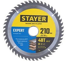 Диск пильный по дереву Точный рез (210x32/30 мм; 48T) Stayer 3682-210-32-48_z01