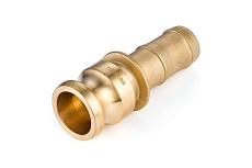 Камлок TITAN LOCK латунный TITAN LOCK тип E, ниппель с хвостовиком 2 1/2&quot; TL250EBR
