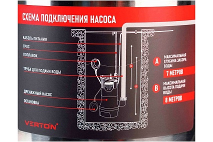 Дренажный насос для грязной воды Verton AQUA DP750/35SE 01.14140.14162