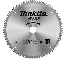 Диск пильный для дерева (260x30x1.8 мм; 100T) Makita D-65408