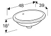 Раковина Geberit VariForm 48 см 500.748.01.2