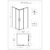 Душевой уголок Grossman Galaxy GR-3100 100x100 квадратный