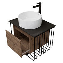 Мебель для ванной Grossman Винтаж 70 см веллингтон/черный