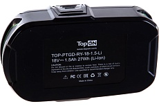 Аккумулятор для электроинструмента Ryobi (Li-Ion, 18В, 1.5Ач) Topon PN: RB18L15 TOP-PTGD-RY-18-1.5-Li