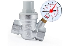 Редуктор давления PROFACTOR мембранный, с манометром, 3/4&quot; PF PRV 254G