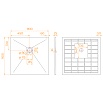 Поддон для душа RGW Stone Tray-G 90x90 камень, графит 14152099-02-11