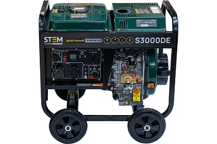 Дизельный генератор Stem Techno s3000de 3квт, электростартер, дисплей, подогрев ГЕН024