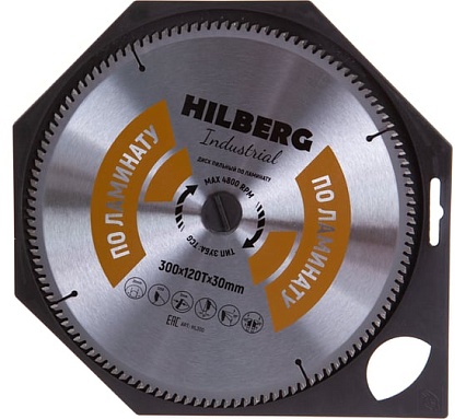 Диск пильный Industrial Ламинат (300x30 мм; 120Т) Hilberg HL300