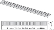 Решетка для трапа Alcaplast PURE-750M 75 см, хром матовый