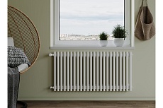 Трубчатый радиатор с круглой трубой 32 мм GUARDO Torre 3D 500 мм высота, 3D-0500-20 NK-VER-L R9016(M)