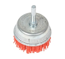 Щетка-крацовка чашка 65 мм, нейлон, со шпилькой Pobedit 2137365