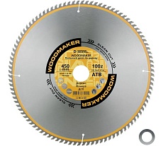 Диск пильный по дереву 450х50/32 мм, Z=100 АТВ WoodMaker Diamond Industrial DIDD450Z100