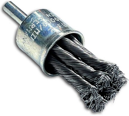 Щетка концевая жгутовая Lessmann Д22x0.35 мм, хв-к 6мм, 20000 об/мин 454278