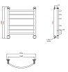 Полотенцесушитель водяной Aquanet Romeo(г) 50x60 см