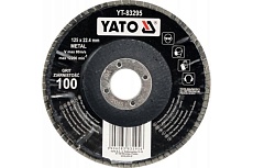 Круг лепестковый тарельчатый 125 мм, Р100, выпуклый Yato YT-83295