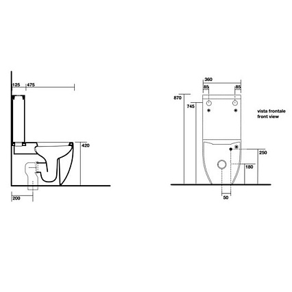 Чаша для унитаза Kerasan Flo 311701