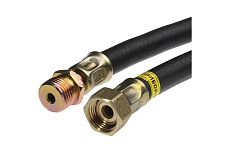 Шланг для газовых приборов РУСЛО 1/2&quot; х 1 м в/н, резиновый, черный ИС.100416