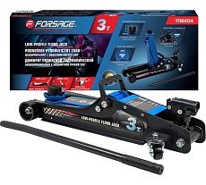 Подкатной гидравлический низкопрофильный домкрат Forsage с поворотной ручкой 3 т F-TR8204(60282)