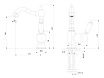 Смеситель для раковины Caprigo Adria-Uno 02-524 с донным клапаном, хром