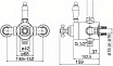 Смеситель для душа Cezares Elite ELITE-D-T-03/24-Bi термостат, золото, белый