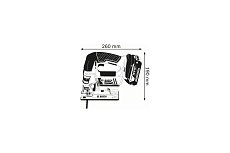 Аккумуляторный лобзик Bosch GST 18 V-LI B 0.601.5A6.102