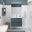 Тумба с раковиной BelBagno Uno 80 см Голубой матовый