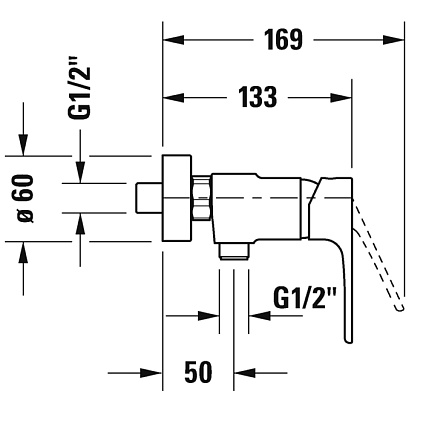 Смеситель для душа Duravit B.1 B14230000010