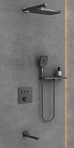 Душевой набор Vincea VSFW-4311RGM трехрежимный, вороненая сталь