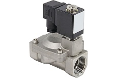 Электромагнитный клапан DN.ru VS2W-401E-PU-NC Ду25 Ру10 сталь, пилотный EPDM 220В AC D130-01500