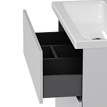 Тумба с раковиной Am.Pm Gem 80 см напольная, белый глянец