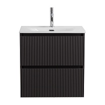 Тумба с раковиной BelBagno Uno-Mini 50 см Темно-серый матовый