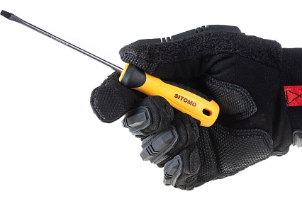 Шлицевая отвертка SITOMO SL 4х100, 180 мм, CrV SIT 856483