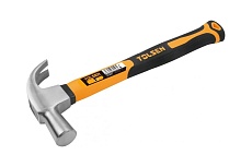 Молоток гвоздодер TOLSEN фибергласовая рукоятка 27 мм 25160