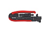 Обжимной инструмент для штекеров на коаксиальном кабеле Knipex KN-974020SB