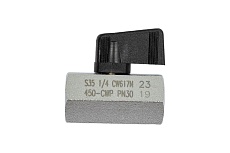 Шаровой кран RUB 1/4 DN8 PN30, ВР-ВР, серия NAPOLI S.35, флажок S35BF0