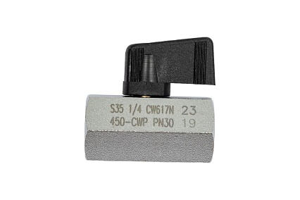 Шаровой кран RUB 1/4 DN8 PN30, ВР-ВР, серия NAPOLI S.35, флажок S35BF0